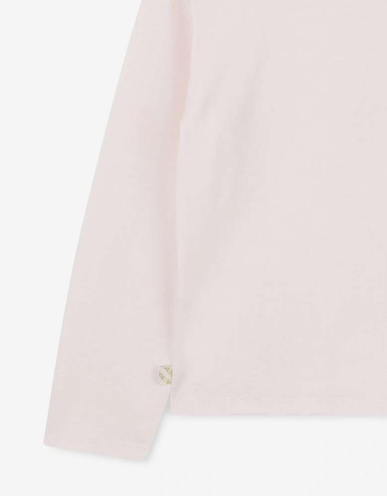 Billieblush Girls Long Sleeve Love T-Shirt in Pink