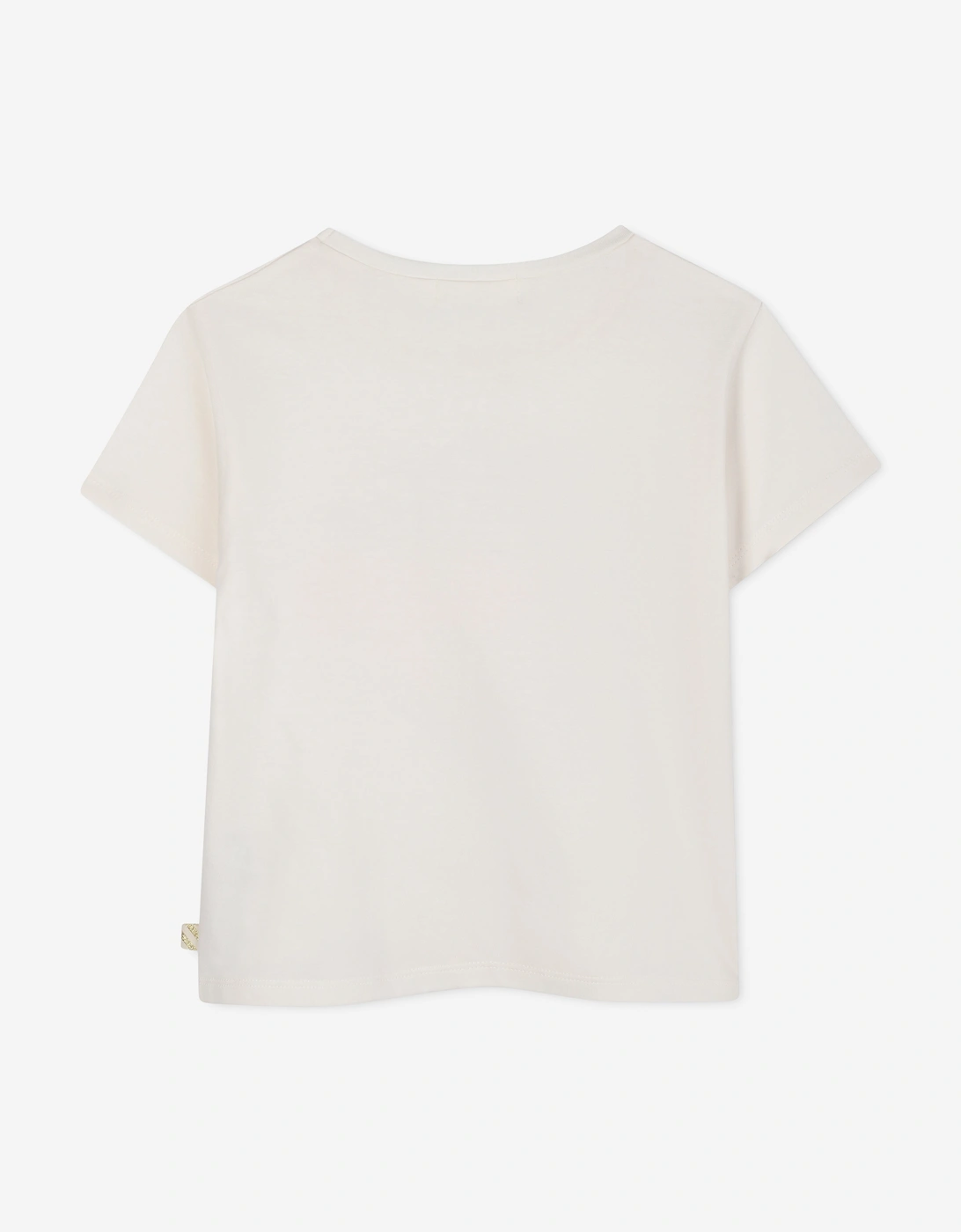 Billieblush Girls Touch Stars T-Shirt in Ivory