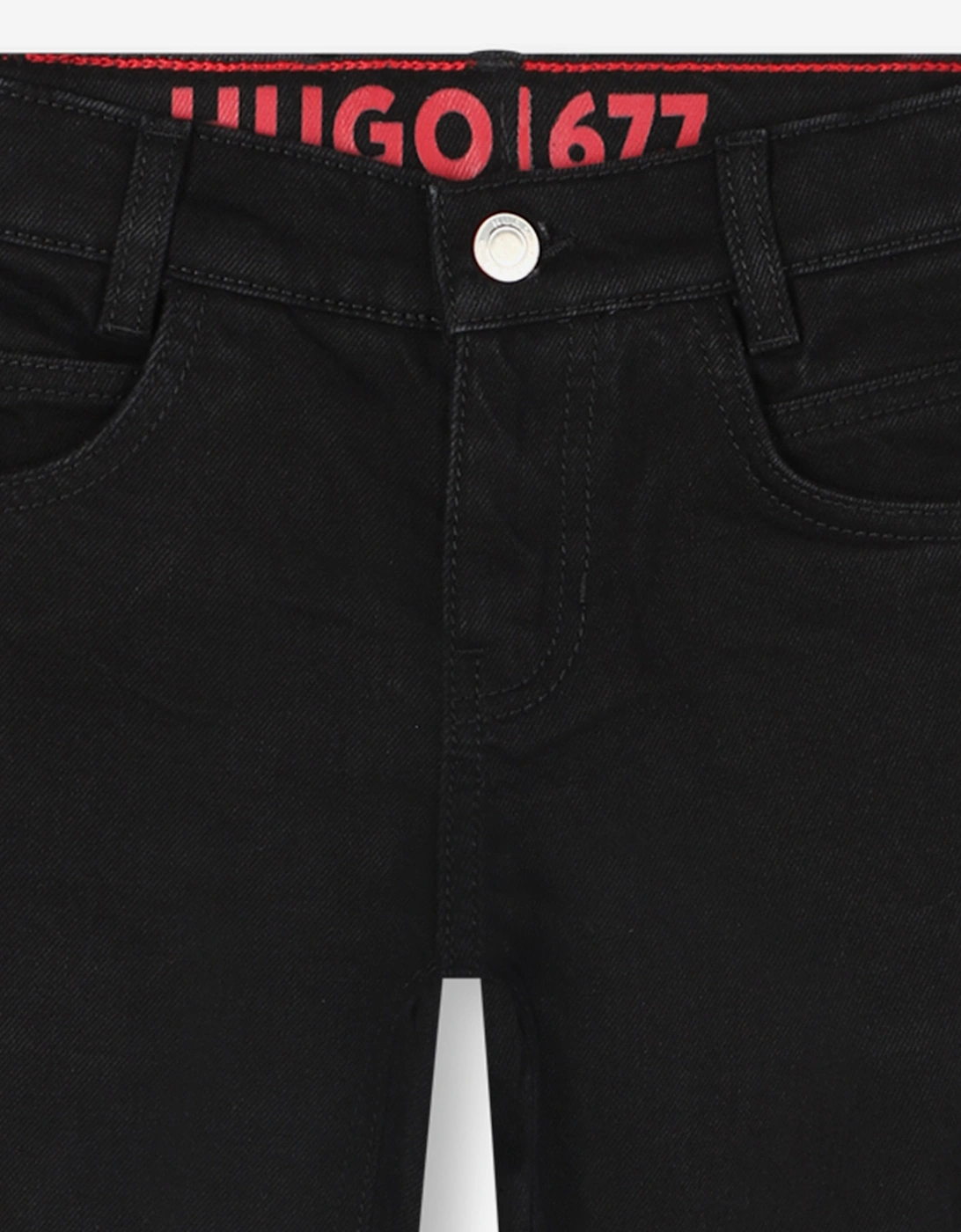 Hugo Boys Regular Fit Denim Jeans in Black
