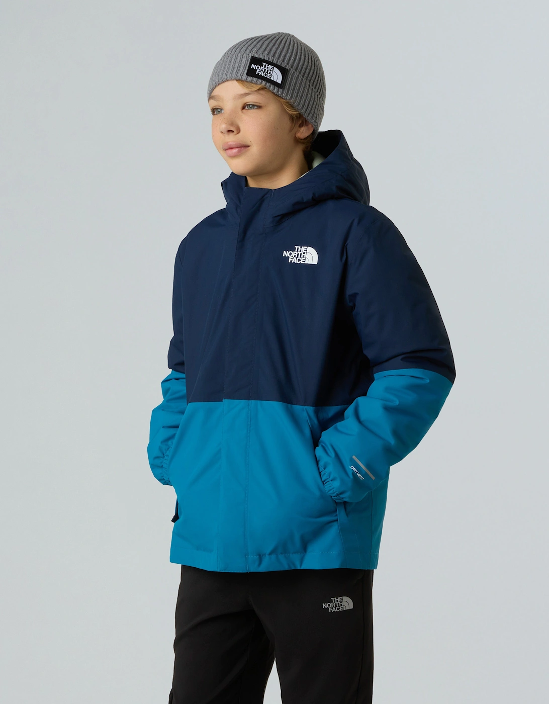 Boys Warm Antora Rain Jacket in Navy