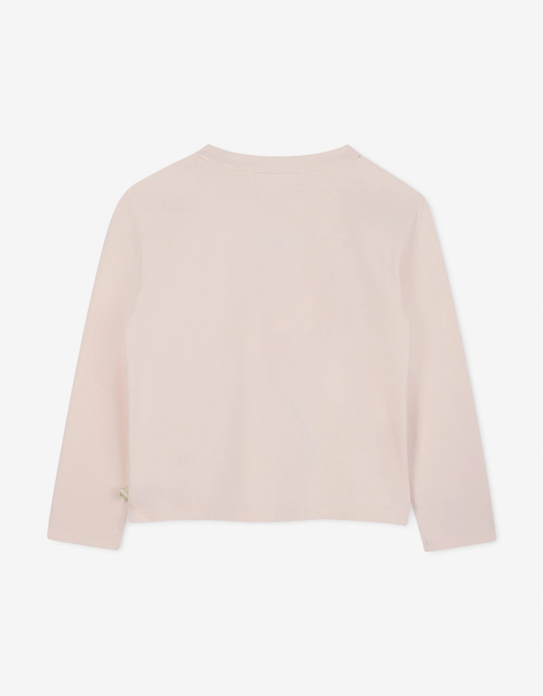 Billieblush Girls All Lights On Me Long Sleeve T-Shirt in Pink