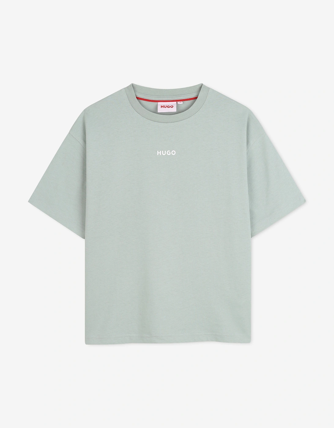 Hugo Boys Logo Print T-Shirt in Blue, 5 of 4