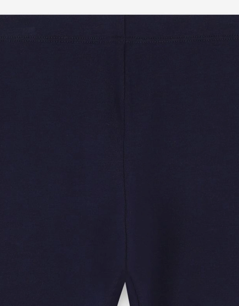 Billieblush Girls Illustrated Leggings in Navy