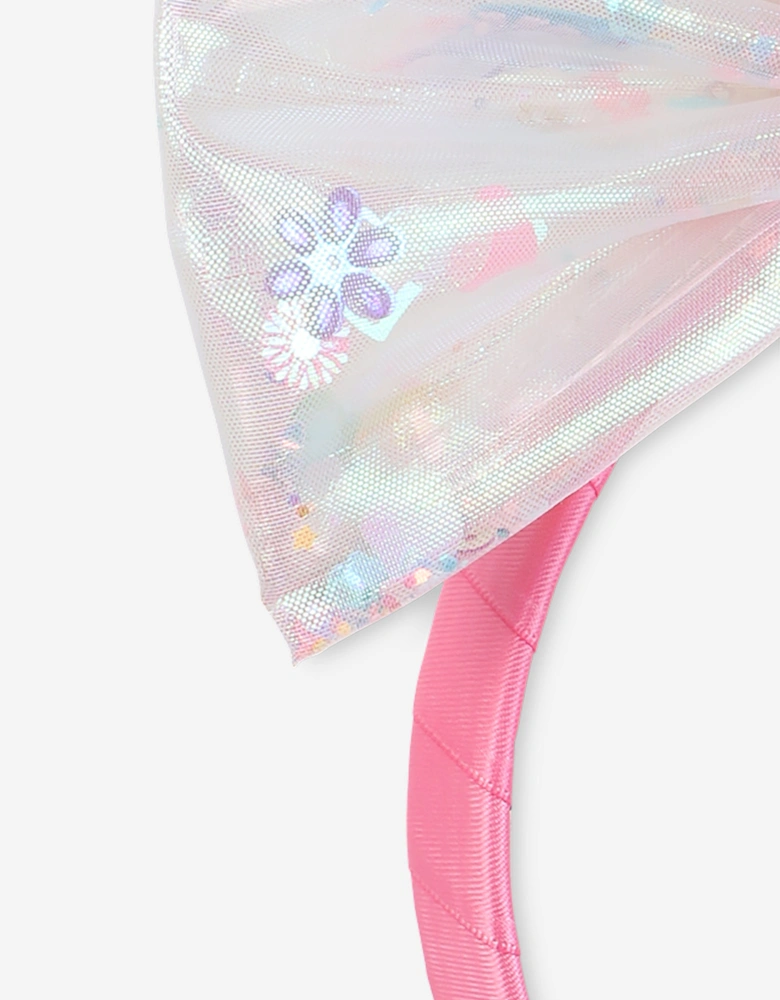 Billieblush Girls Confetti Bow Headband in Pink