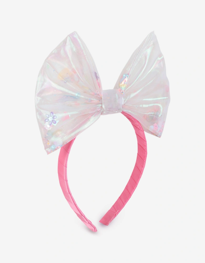 Billieblush Girls Confetti Bow Headband in Pink