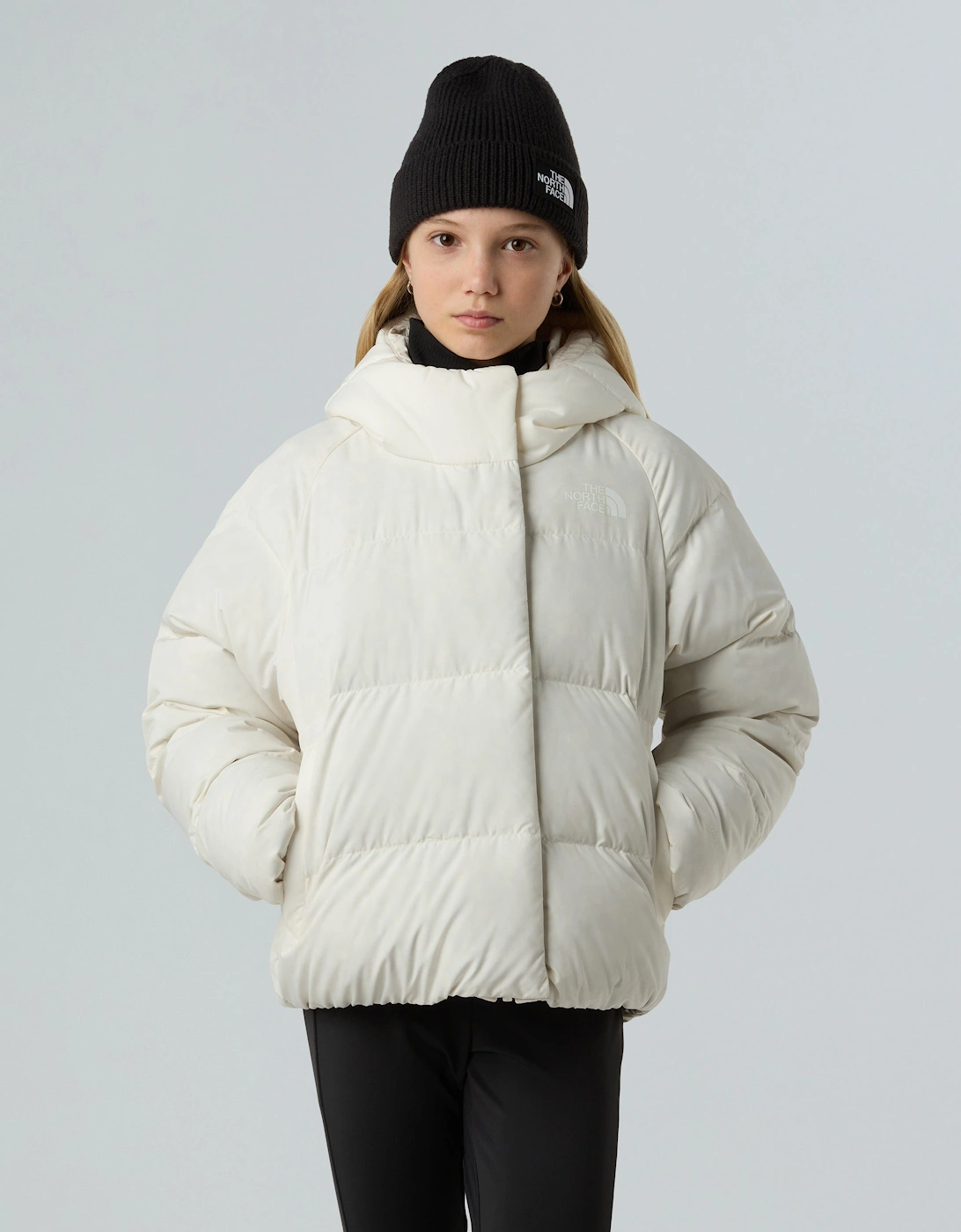 Girls North Down Hooded Jacket in White