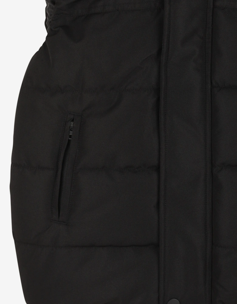 Hugo Boys Down Padded Logo Gilet in Black
