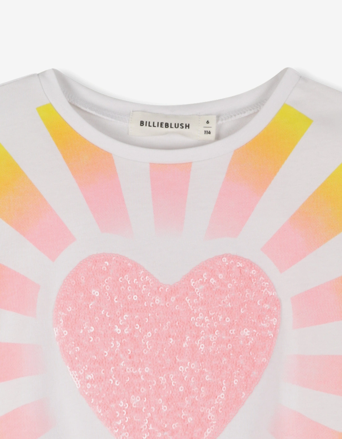 Billieblush Girls Heart T-Shirt in White