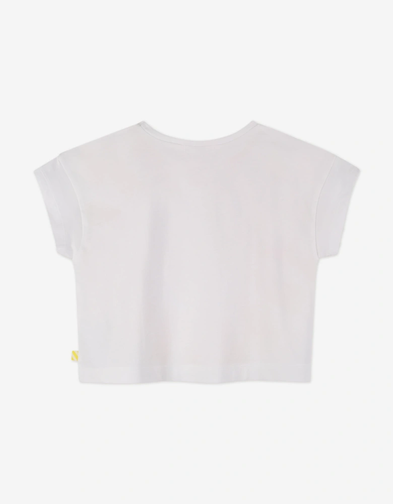 Billieblush Girls Heart T-Shirt in White