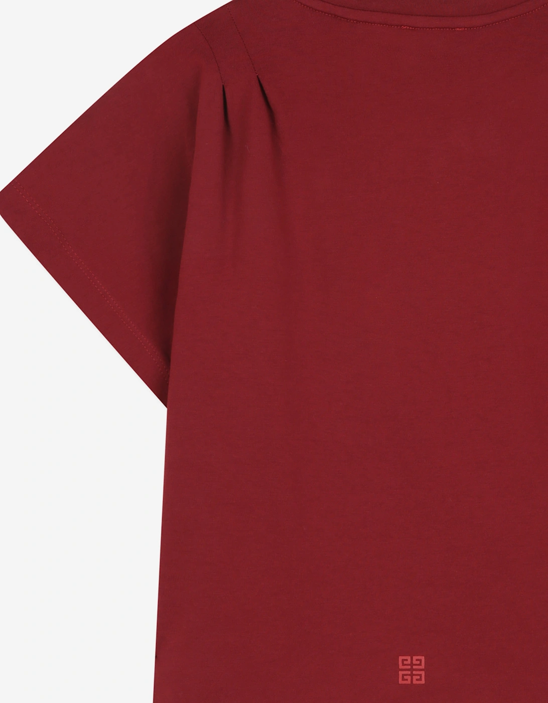 Girls Logo Print T-Shirt in Red