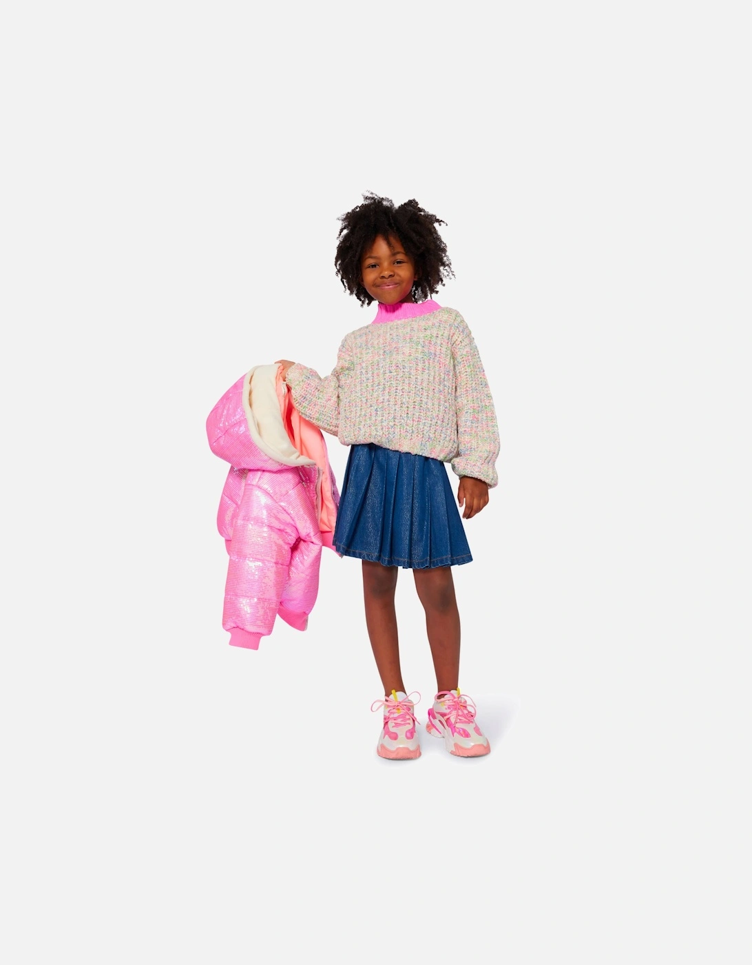 Billieblush Girls Knitted Jumper in Multicolour