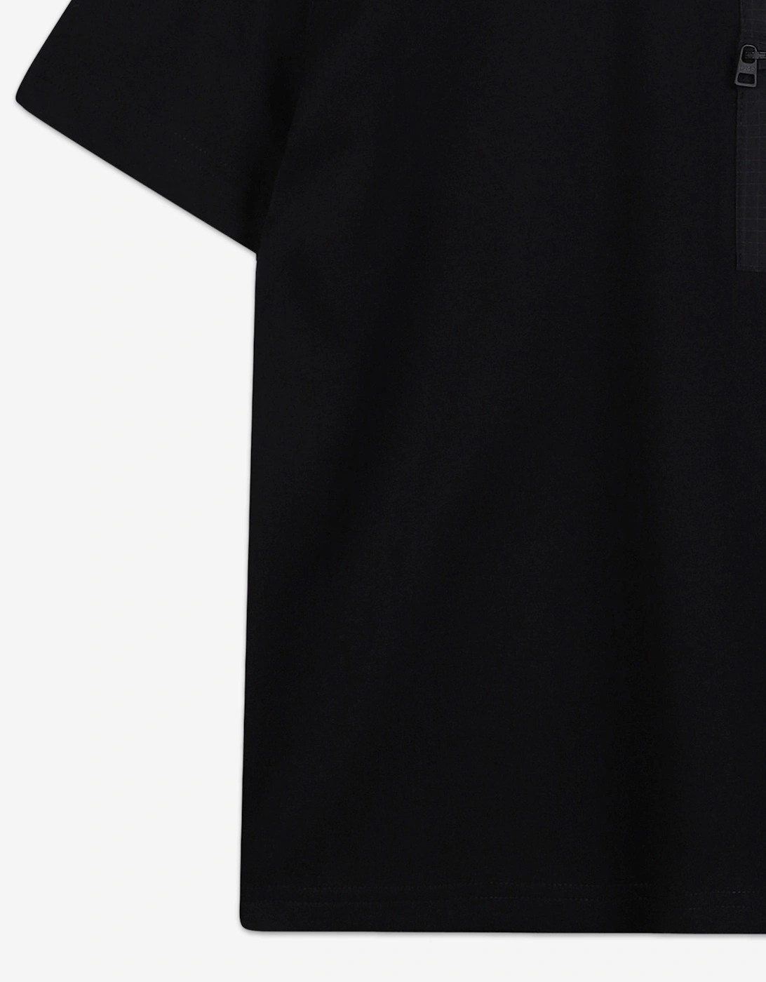 Hugo Boys Logo Pocket T-Shirt in Black