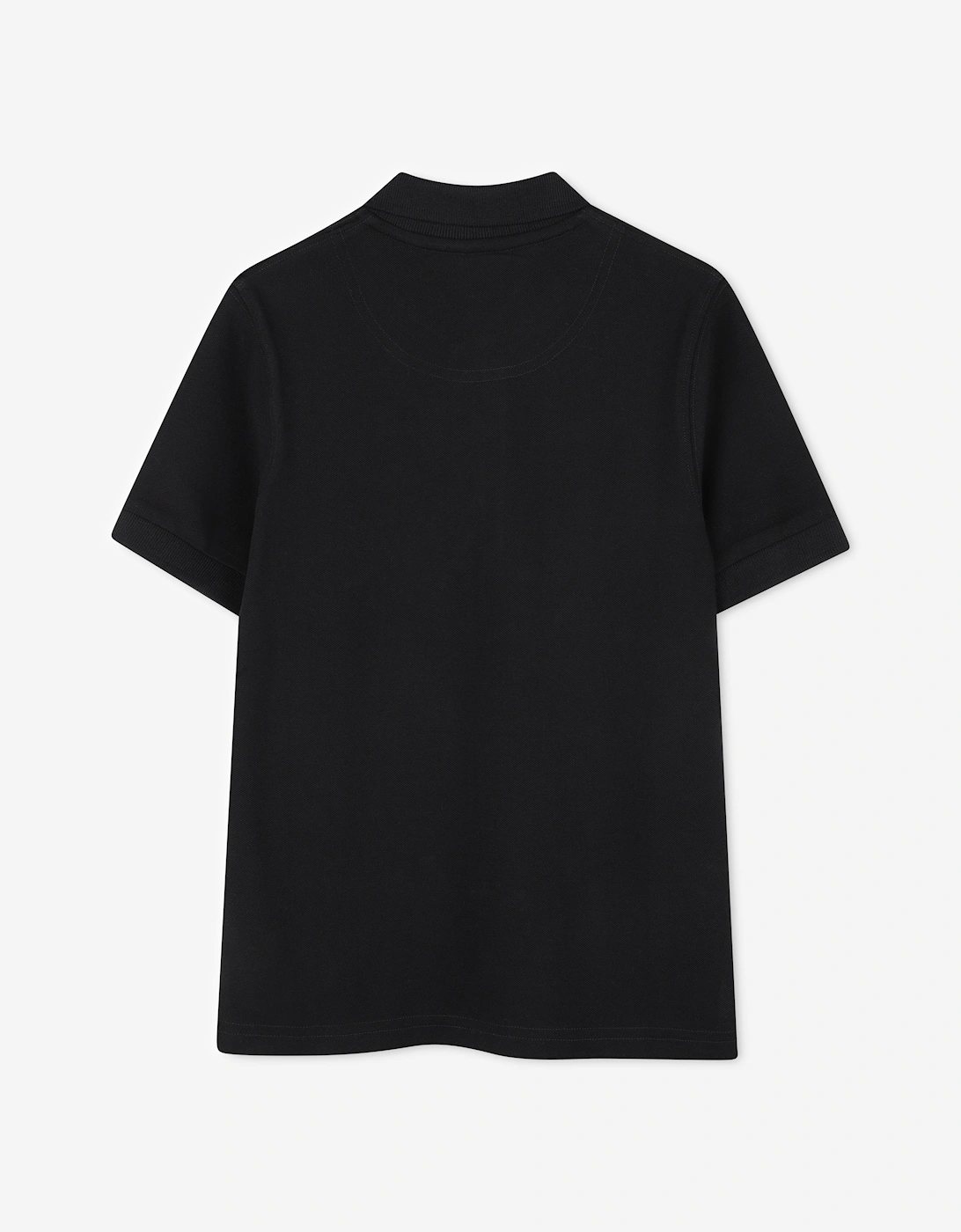 Hugo Boys Logo Print Polo Shirt in Black