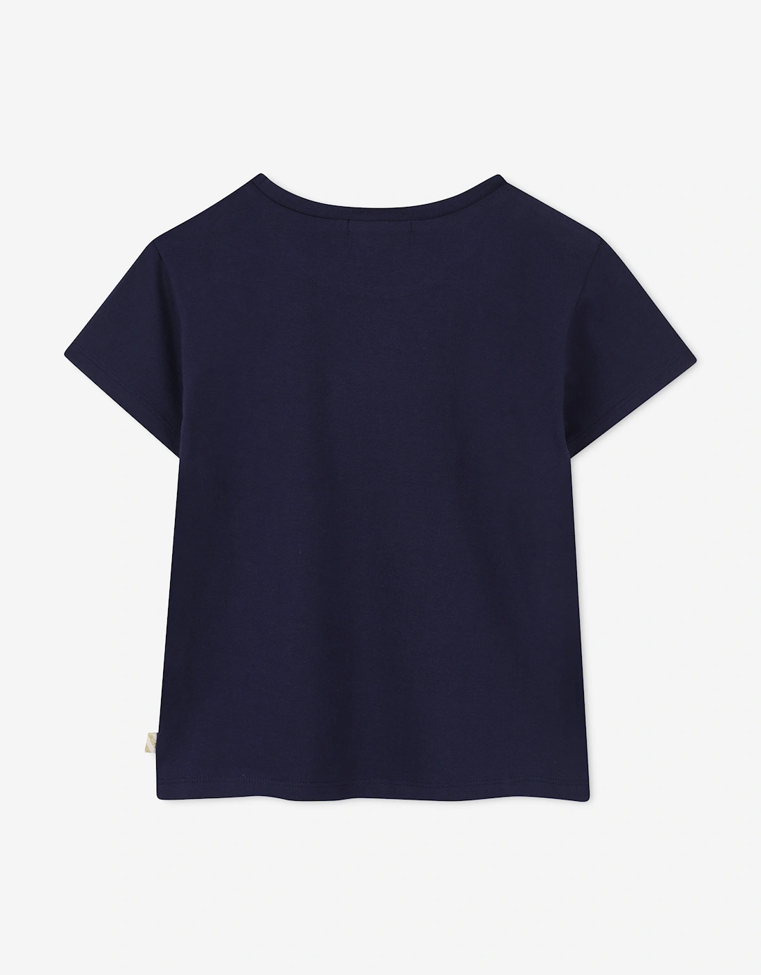 Billieblush Girls Horse Print T-Shirt in Navy