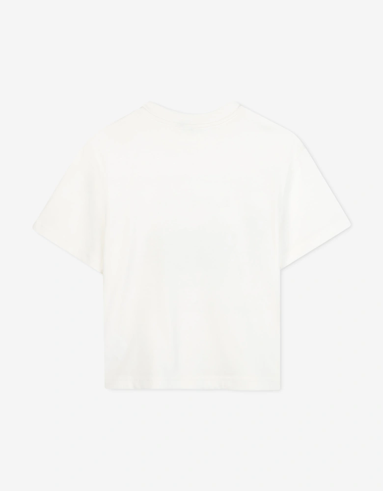 Boys Curb Trainers Print T-Shirt in Ivory
