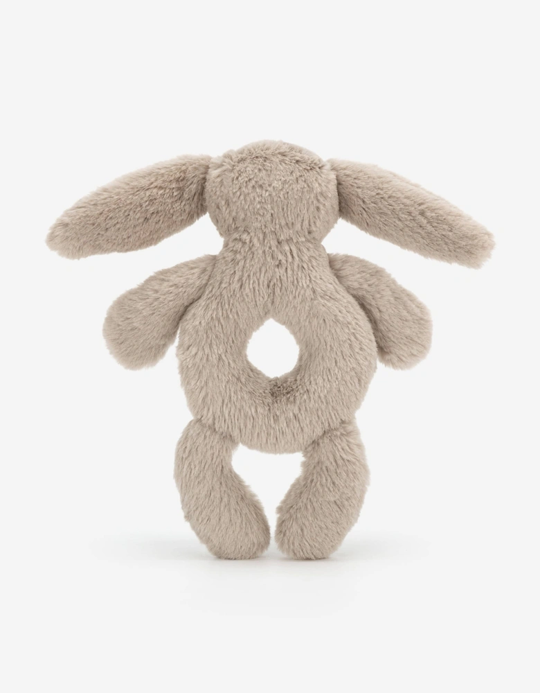 Bashful Beige Bunny Ring Rattle in Beige (18 CM)