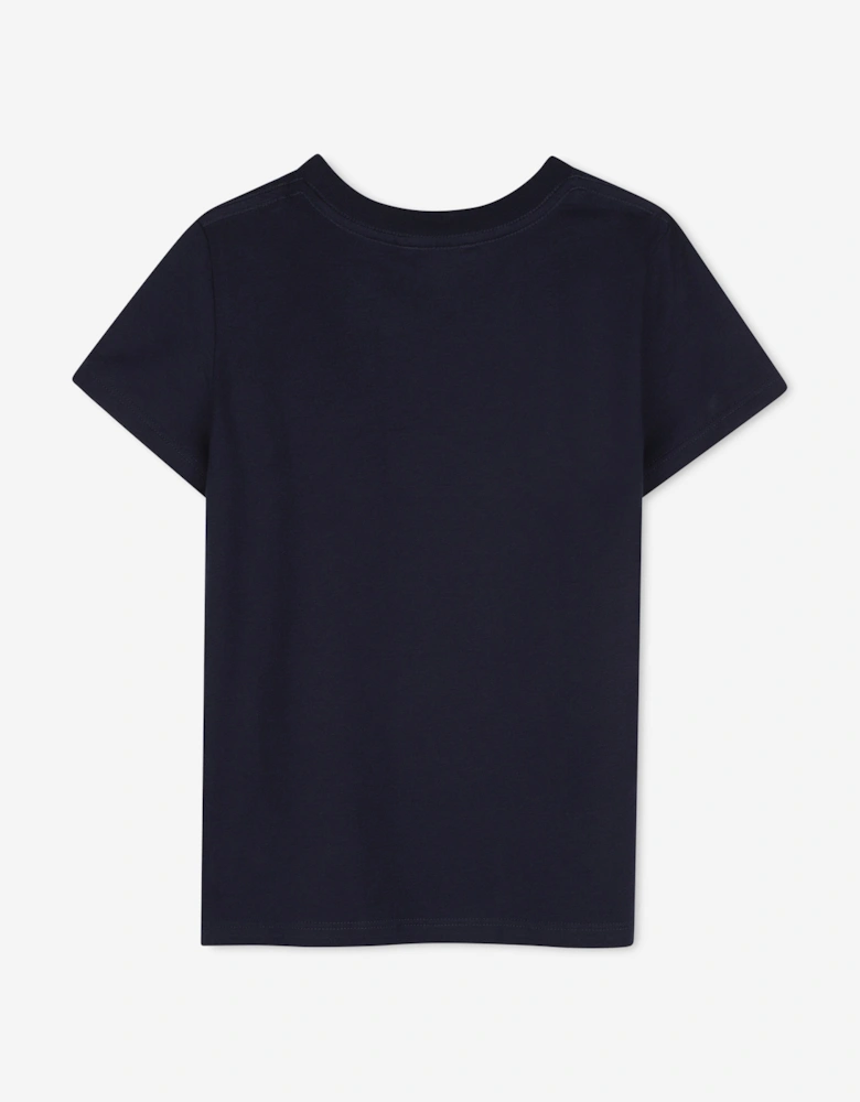 Girls Logo T-Shirt in Navy