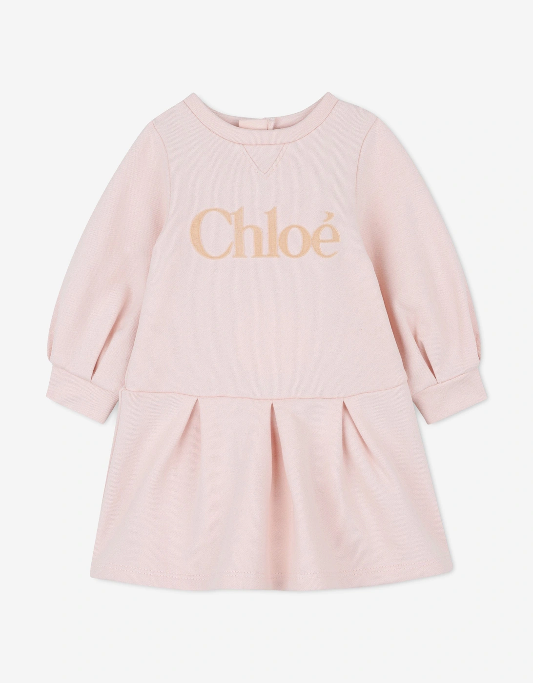 Baby Girls Logo Sweater Dress in Pink, 5 of 4
