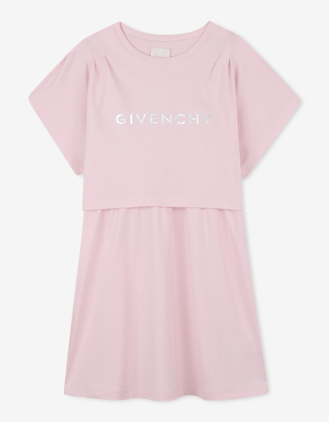 Girls Logo Print Skater Dress in Pink, 5 of 4