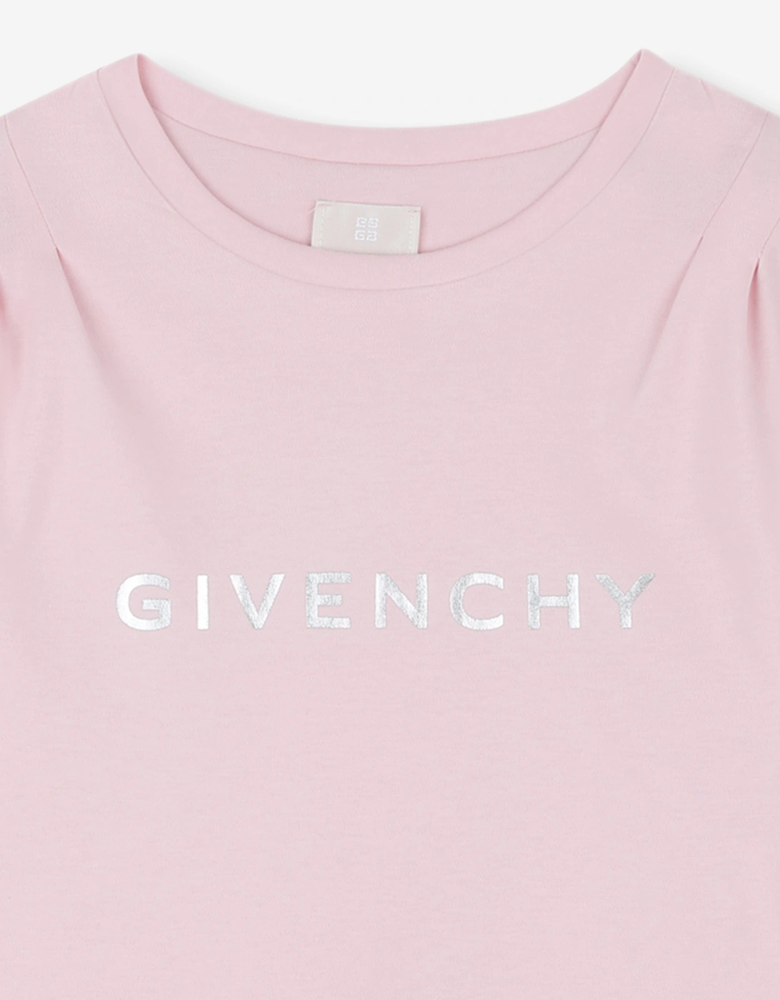 Girls Logo Print Skater Dress in Pink