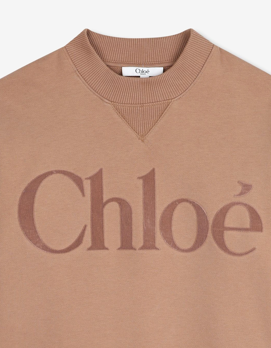 Girls Logo Sweatshirt in Brown