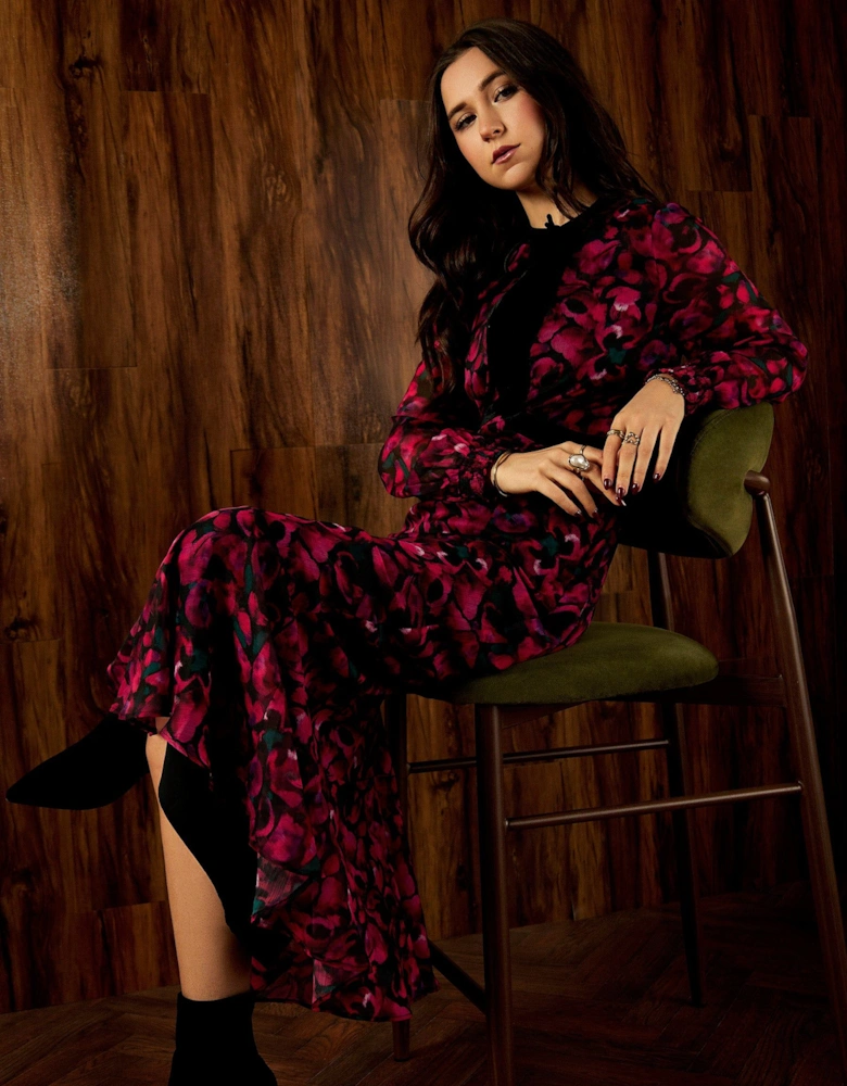 Suzie Abstract Floral Print Dress