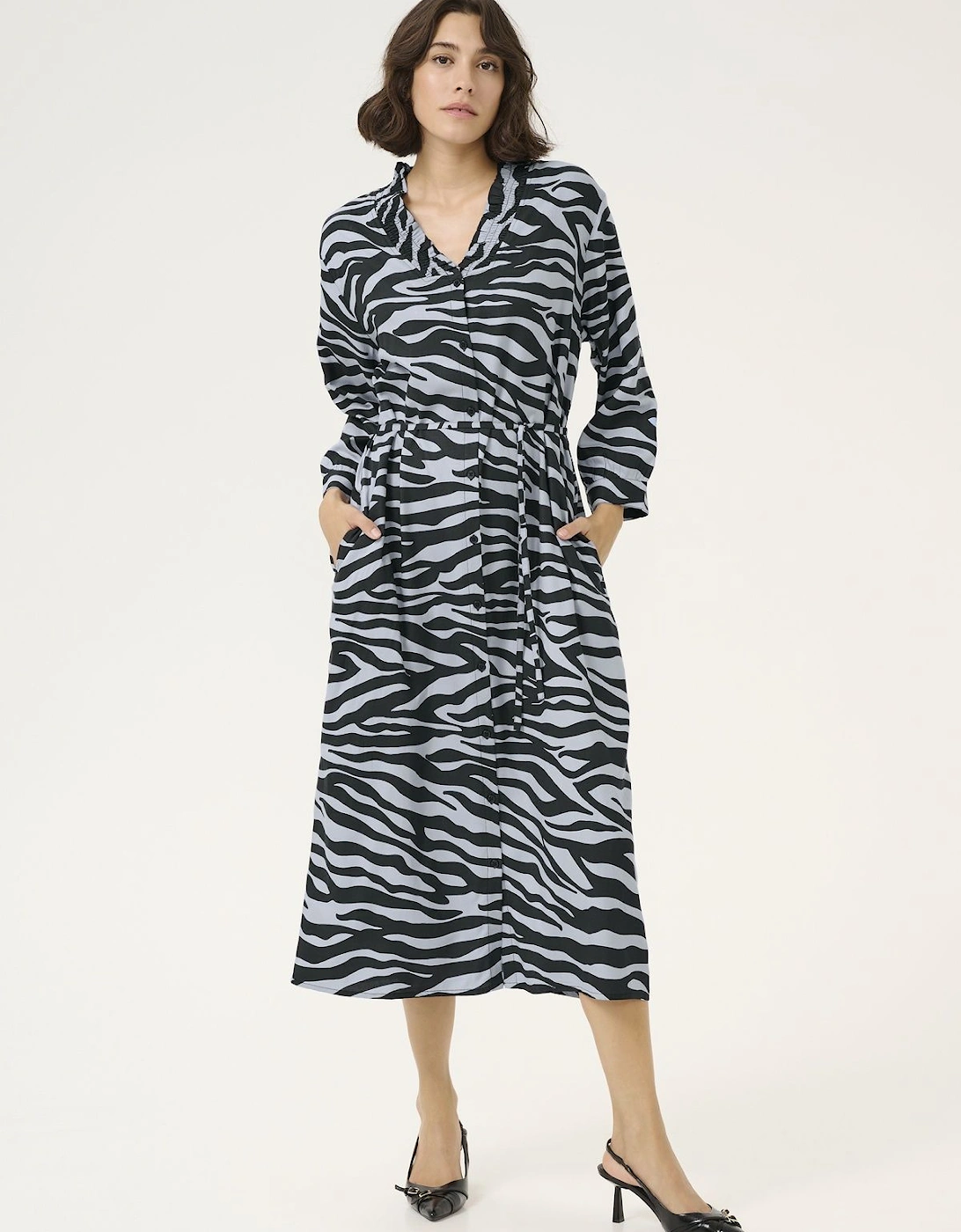 KAolga Long Sleeve Midi Shirt Dress, 2 of 1