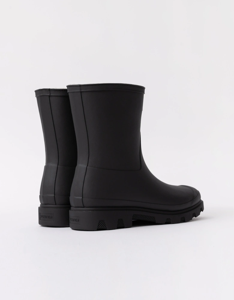 Unisex Downpour Short Insulated Boot - Black