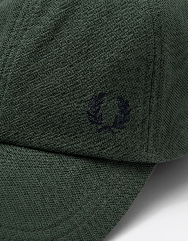 Classic Piqué Cap - Court Green/Navy Z86