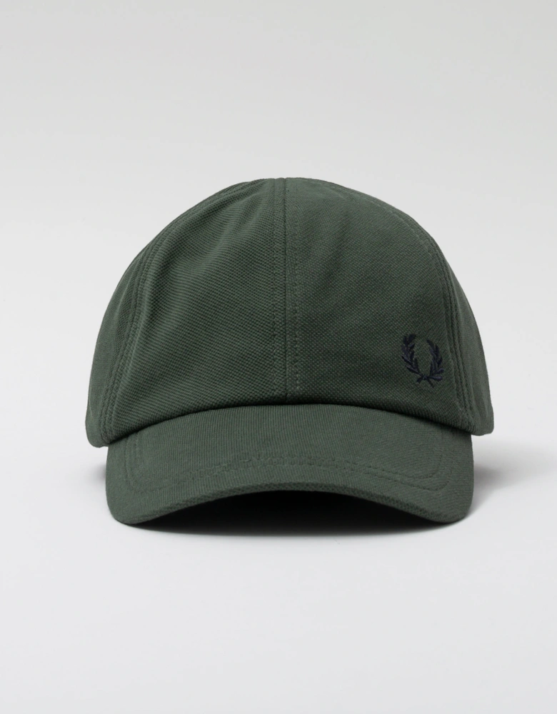 Classic Piqué Cap - Court Green/Navy Z86