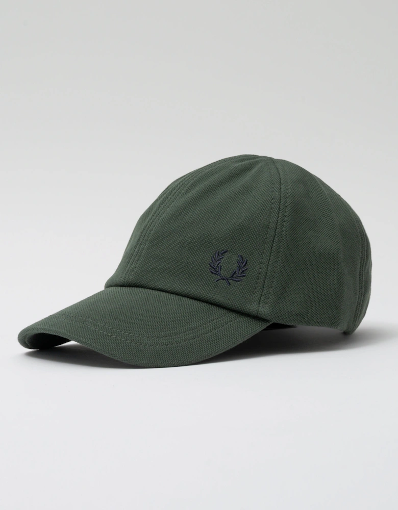 Classic Piqué Cap - Court Green/Navy Z86