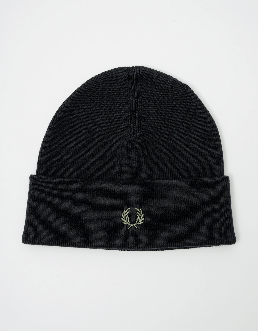 Mens Classic Beanie - Black/Laurel Wreath Green W90, 4 of 3