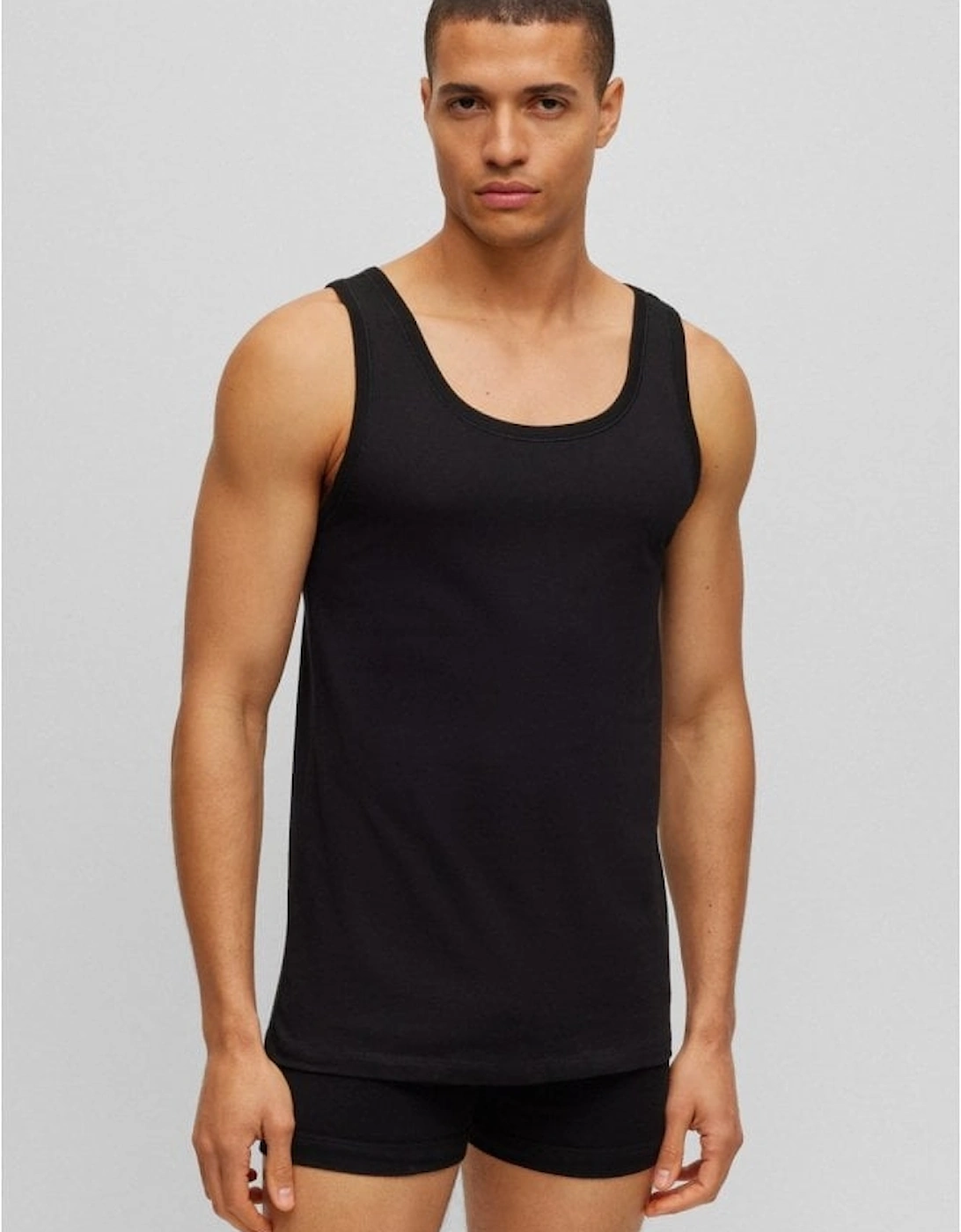 3-Pack Classic-Fit Tank Top Vests, Black