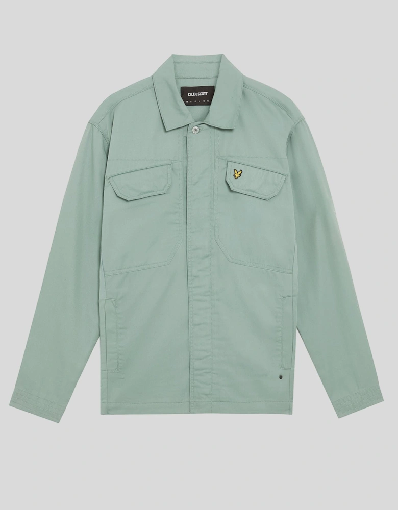 Multi Pocket Full Zip Overshirt