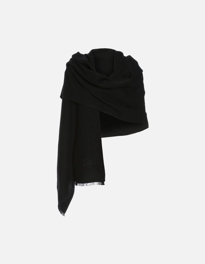 Black Cashmere Blend Wrap