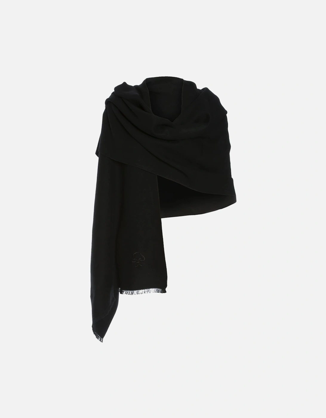 Black Cashmere Blend Wrap, 3 of 2