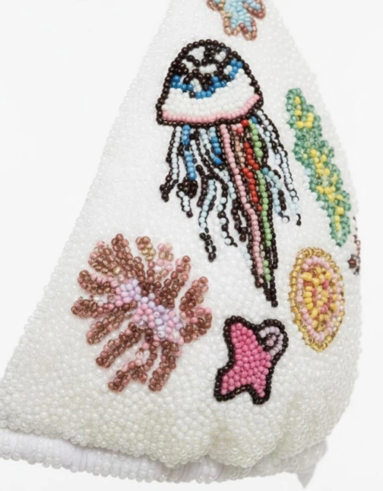 Jellyfish Bikini Top - White