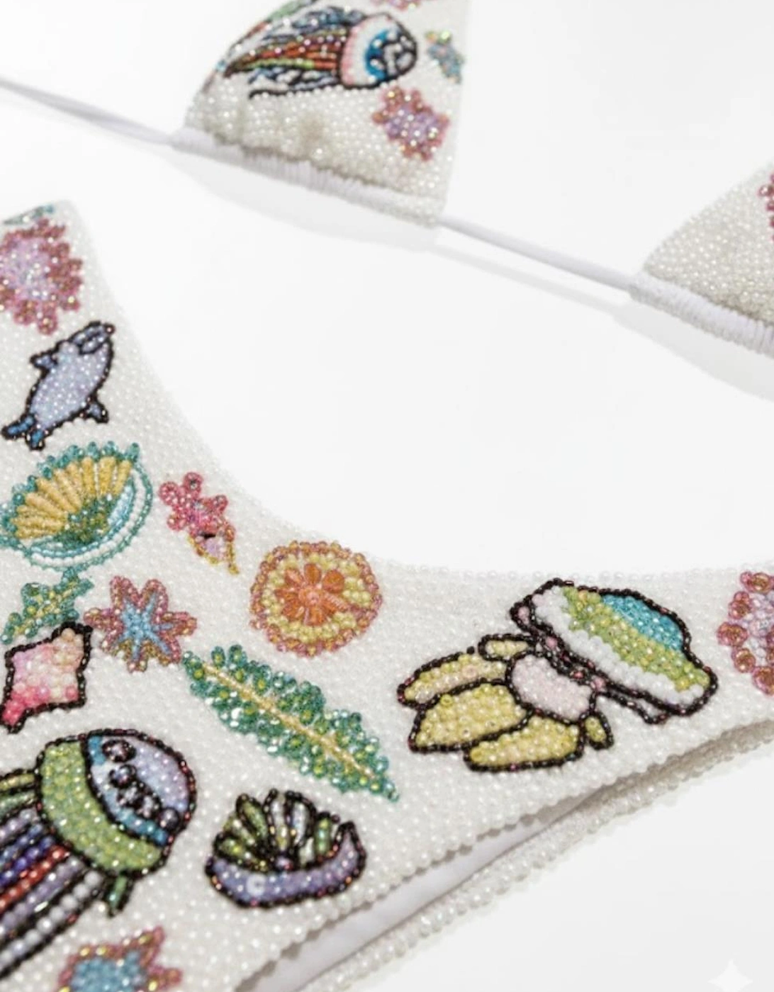 Jellyfish Bikini Bottom - White