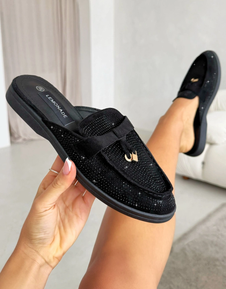 Crystal Dream Slip On Clog Mules