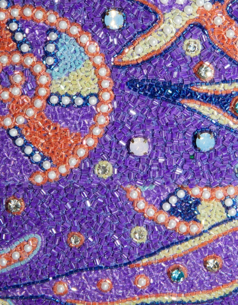 Selene Embellished Bag - Lilac