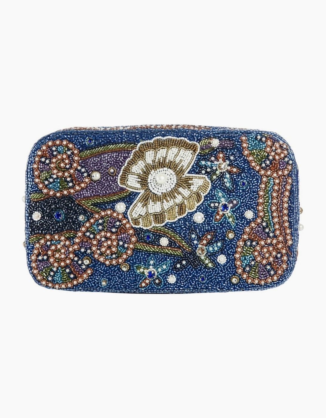 Oceanus Women's Sugarcoated Hand Embellished Pouch - Blue