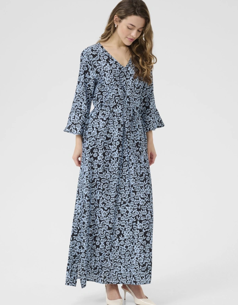 KAamanda Floral Print Maxi Dress