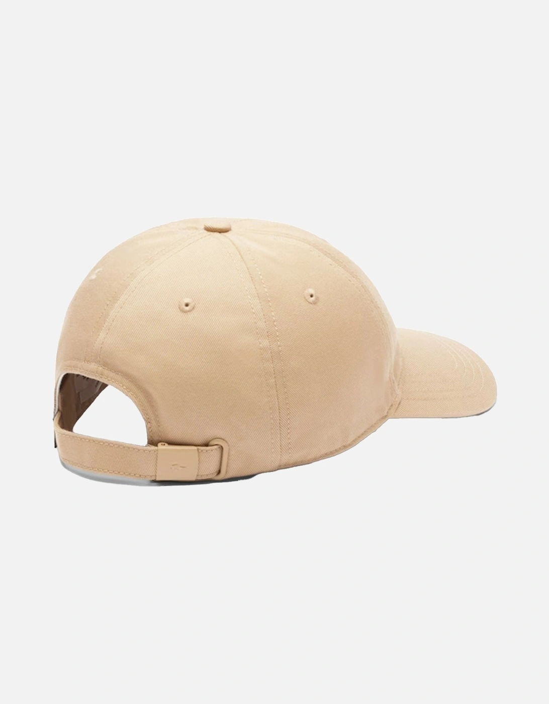Cotton Twill Centre Logo Baseball Cap Beige