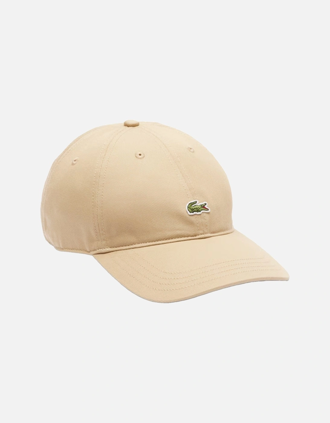 Cotton Twill Centre Logo Baseball Cap Beige, 4 of 3