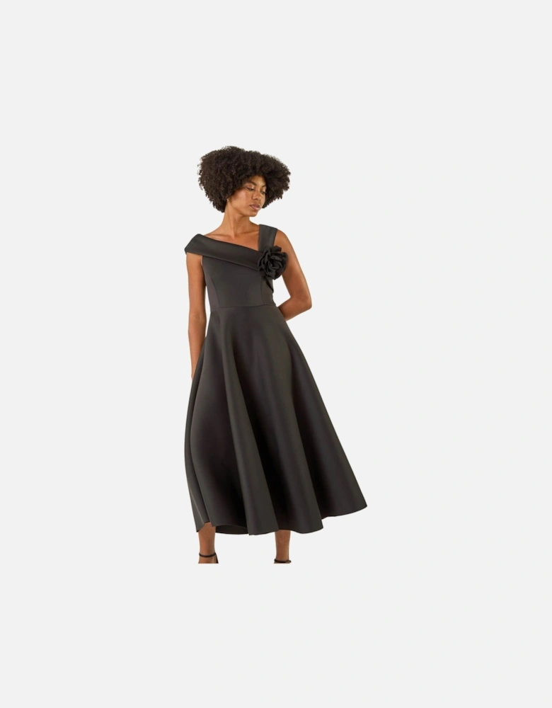 Corsage Premium Stretch Midi Dress