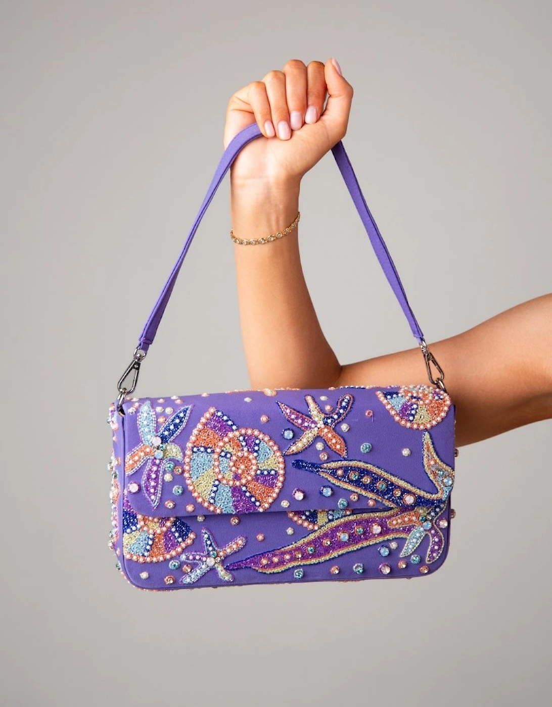 Selene Georgette Bag – Lilac