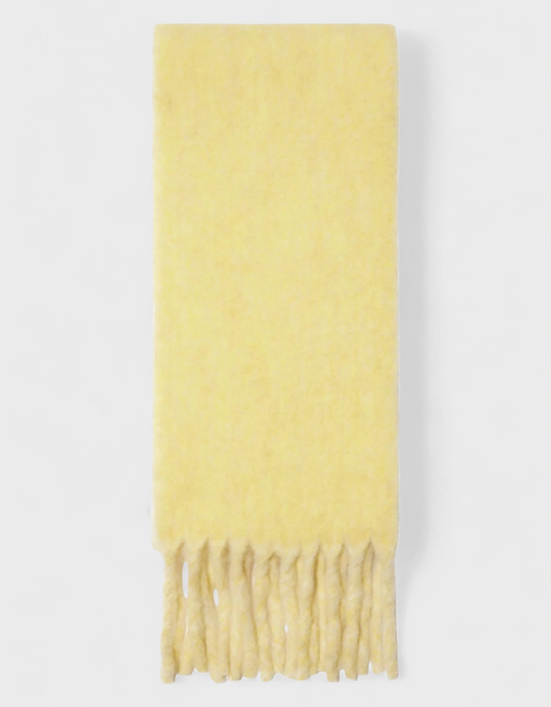 Logo Intarsia Reversible Scarf Alpaca Wool