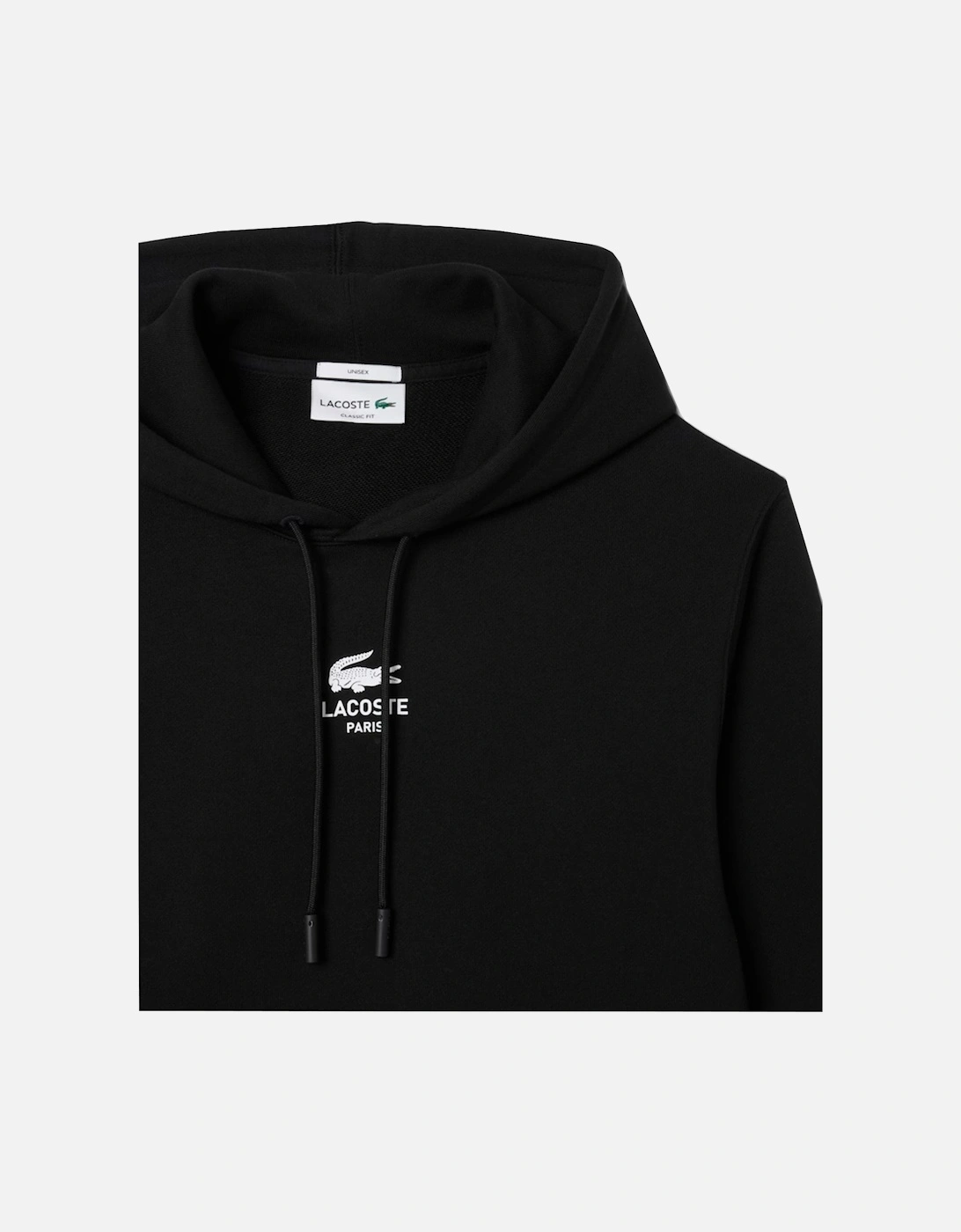 Graphic Back Print Hoodie Black