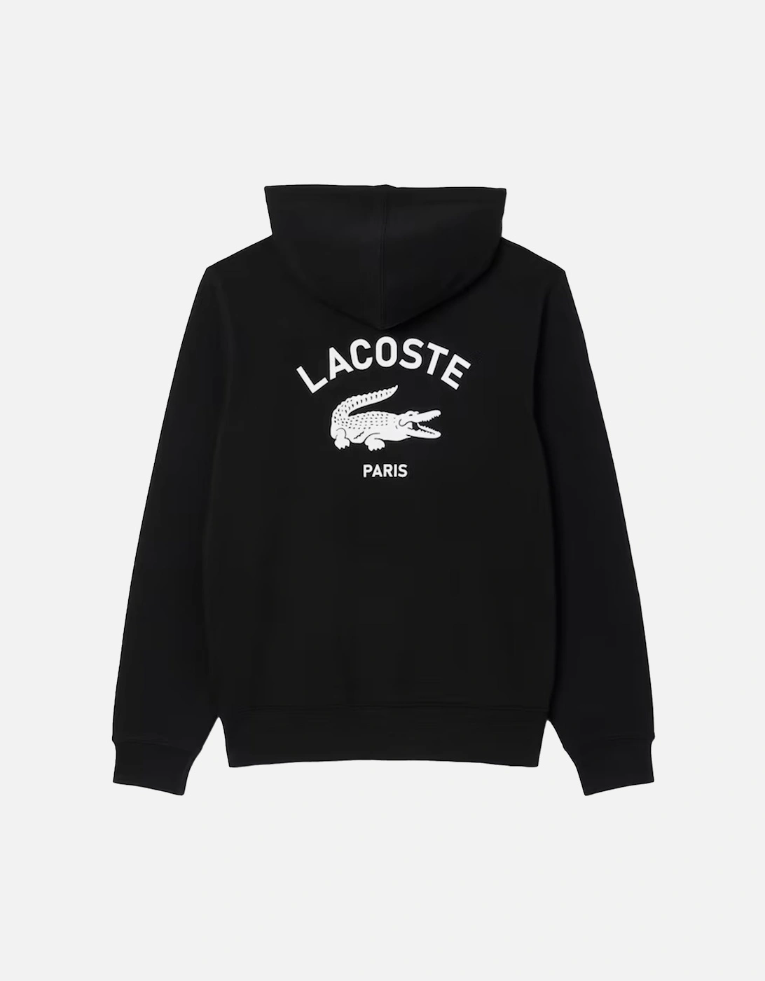 Graphic Back Print Hoodie Black