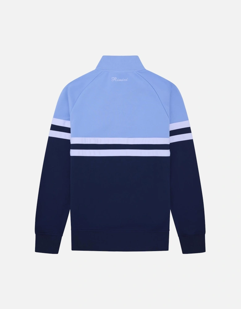 Rimini Track Top - Light Blue/Navy